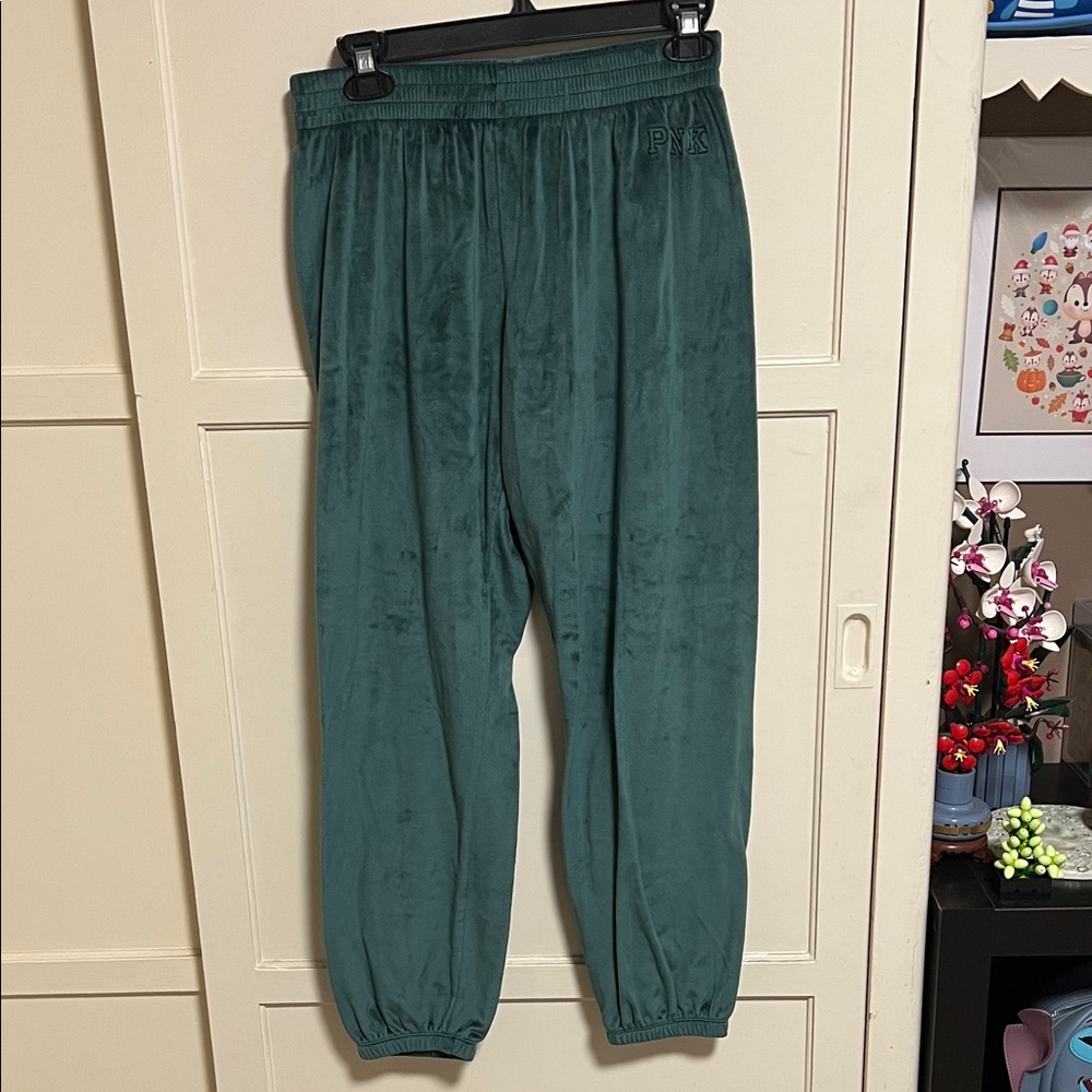 PINK Victoria's Secret Green Joggers.
